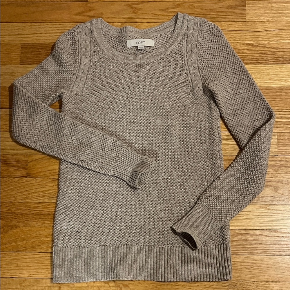 LOFT Light Tan Sweater XXS